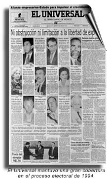 Cobertura en el proceso editorial de 1994