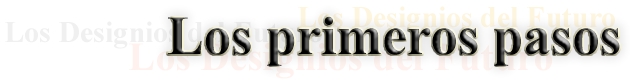 Los primeros pasos